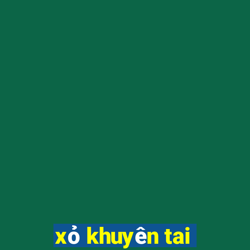 xỏ khuyên tai