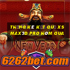 THỐNG KÊ KẾT QUẢ xs Max3D Pro hôm qua