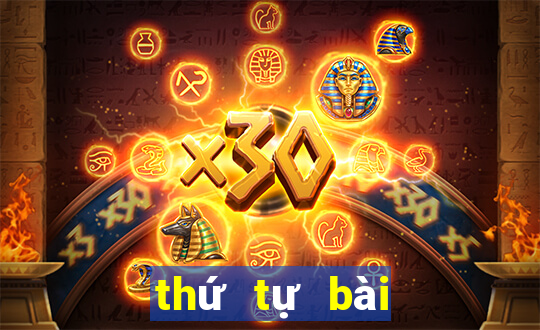 thứ tự bài trong poker