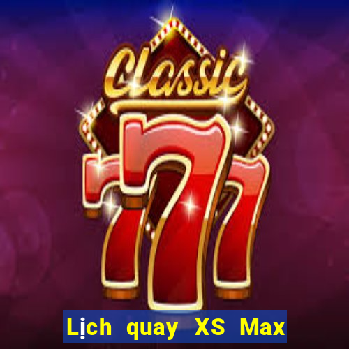 Lịch quay XS Max 3D Chủ Nhật