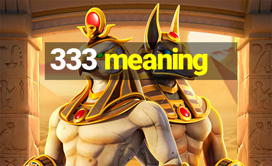 333 meaning