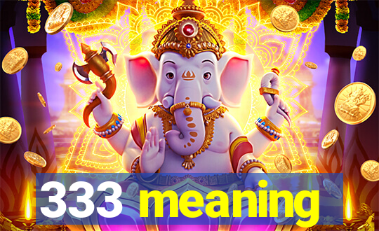 333 meaning