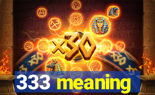 333 meaning