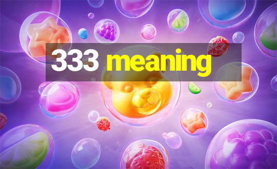 333 meaning