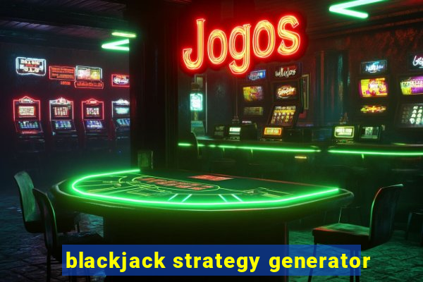 blackjack strategy generator