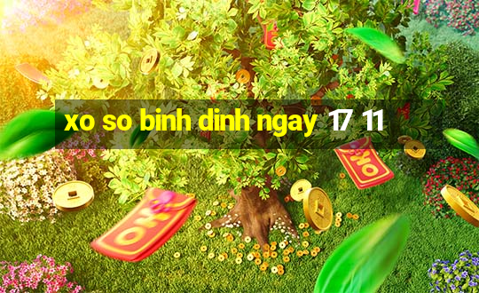 xo so binh dinh ngay 17 11