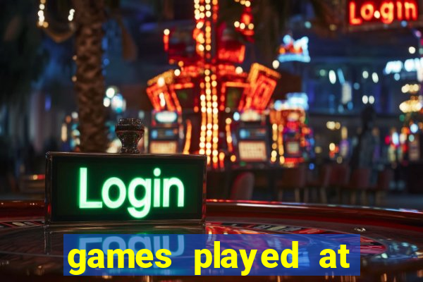 games played at live casino