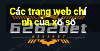 Các trang web chính của xổ số