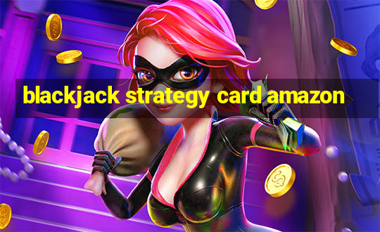 blackjack strategy card amazon