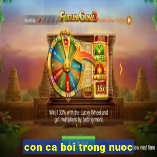 con ca boi trong nuoc