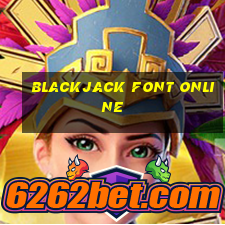 blackjack font online