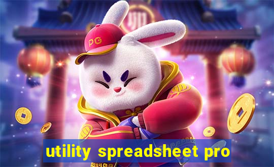 utility spreadsheet pro