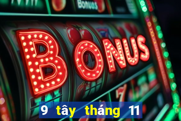 9 tây tháng 11 xổ số miền nam