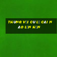 Thùng với cù lũ cái nào lớn hơn