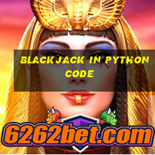 blackjack in python code