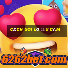 cách soi lô đầu câm