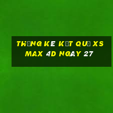 THỐNG KÊ KẾT QUẢ XS Max 4D ngày 27