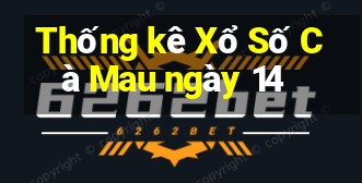 Thống kê Xổ Số Cà Mau ngày 14