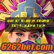 coi xổ số miền trung thứ tư hàng tuần