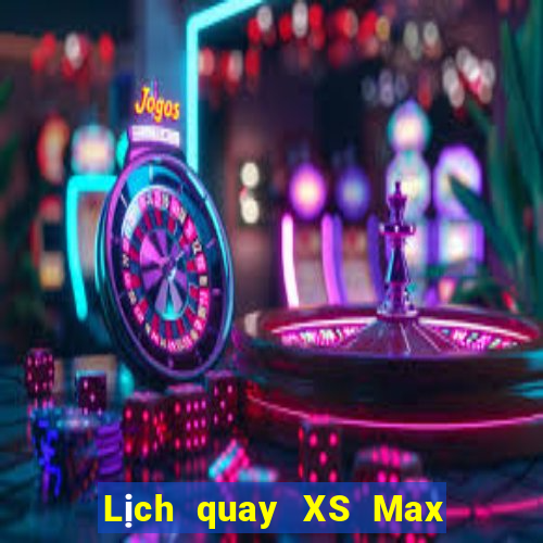 Lịch quay XS Max 4D ngày 26