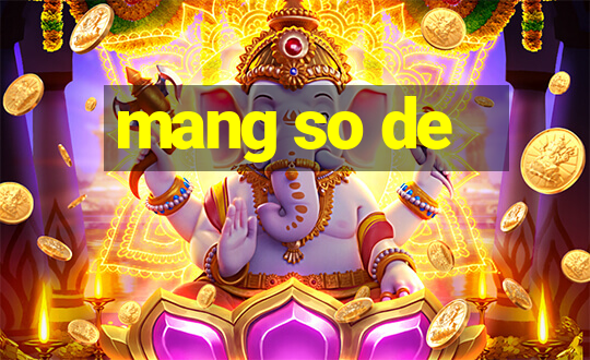 mang so de