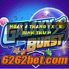 ngày 4 tháng 1 xổ số bình thuận