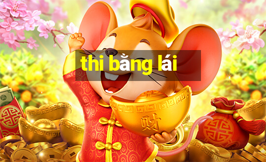 thi bằng lái