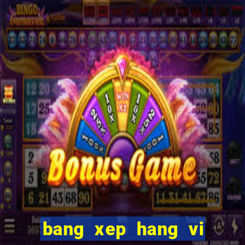 bang xep hang vi lich 2021