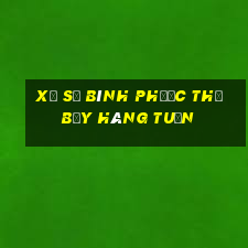 xổ số bình phước thứ bảy hàng tuần