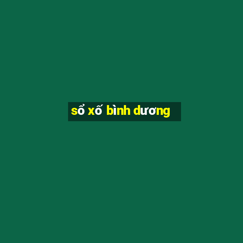 sổ xố bình dương