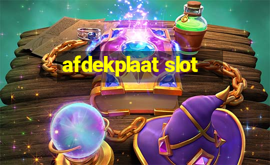 afdekplaat slot