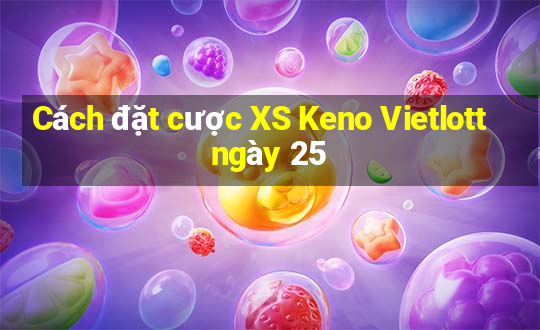 Cách đặt cược XS Keno Vietlott ngày 25