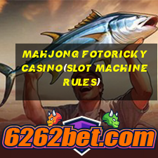 MAHJONG FOTORICKY CASINO(SLOT MACHINE RULES)