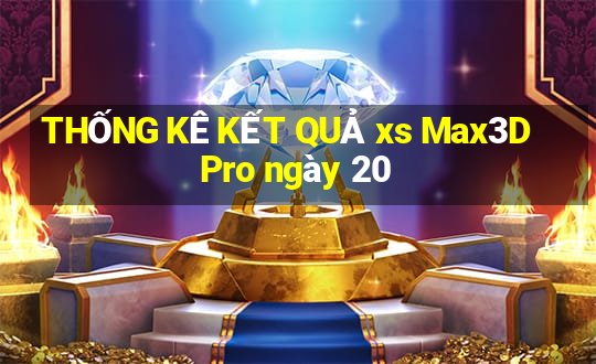 THỐNG KÊ KẾT QUẢ xs Max3D Pro ngày 20