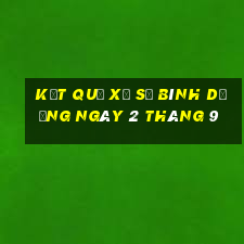 kết quả xổ số bình dương ngày 2 tháng 9