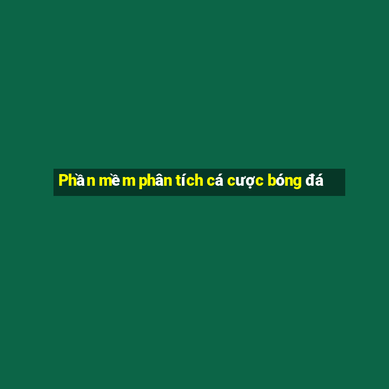 Phần mềm phân tích cá cược bóng đá