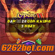 dàn đề 20 con khung 3 ngay