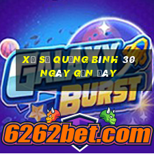 xổ số quảng bình 30 ngày gần đây