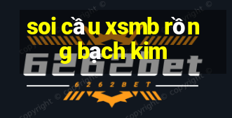 soi cầu xsmb rồng bạch kim