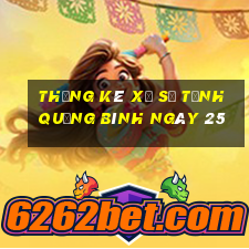 Thống kê Xổ Số Tỉnh Quảng Bình ngày 25