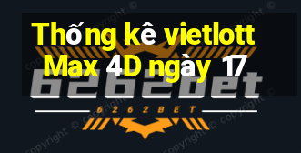 Thống kê vietlott Max 4D ngày 17