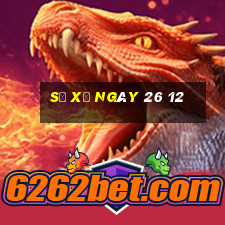 sổ xố ngày 26 12