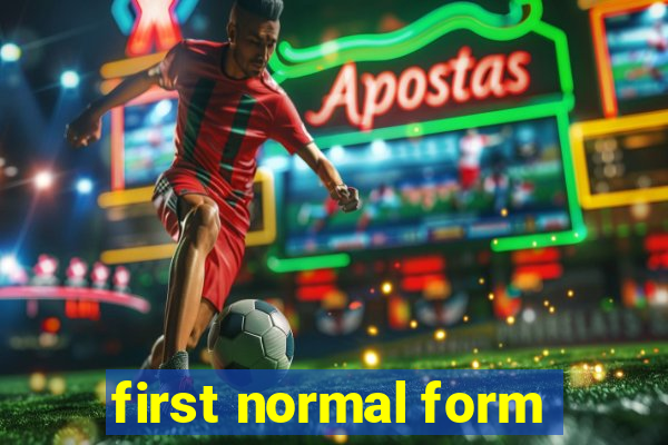 first normal form