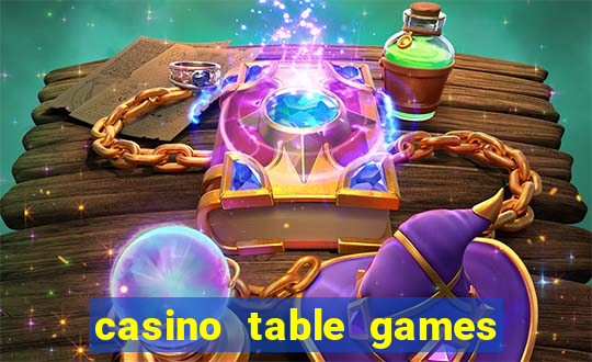 casino table games house edge