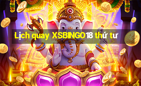 Lịch quay XSBINGO18 thứ tư