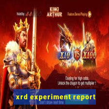 xrd experiment report