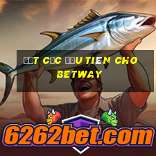 Đặt cọc đầu tiên cho betway