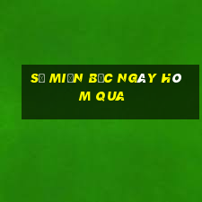 số miền bắc ngày hôm qua