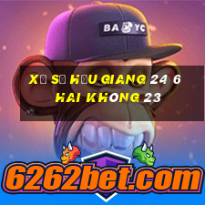 xổ số hậu giang 24 6 hai không 23