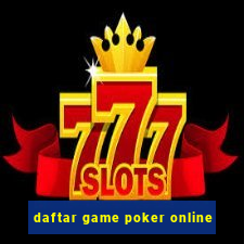 daftar game poker online